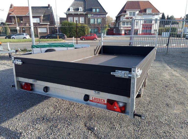 Plateau aanhangwagen Saris PL 406 204 2700 2 black edition achterkant