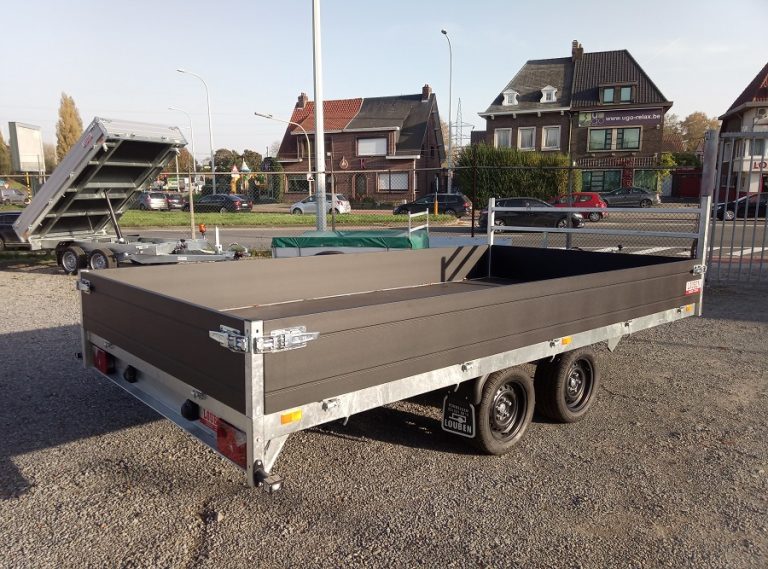 Plateau aanhangwagen Saris PL 406 204 2700 2 black edition zij-achterkant
